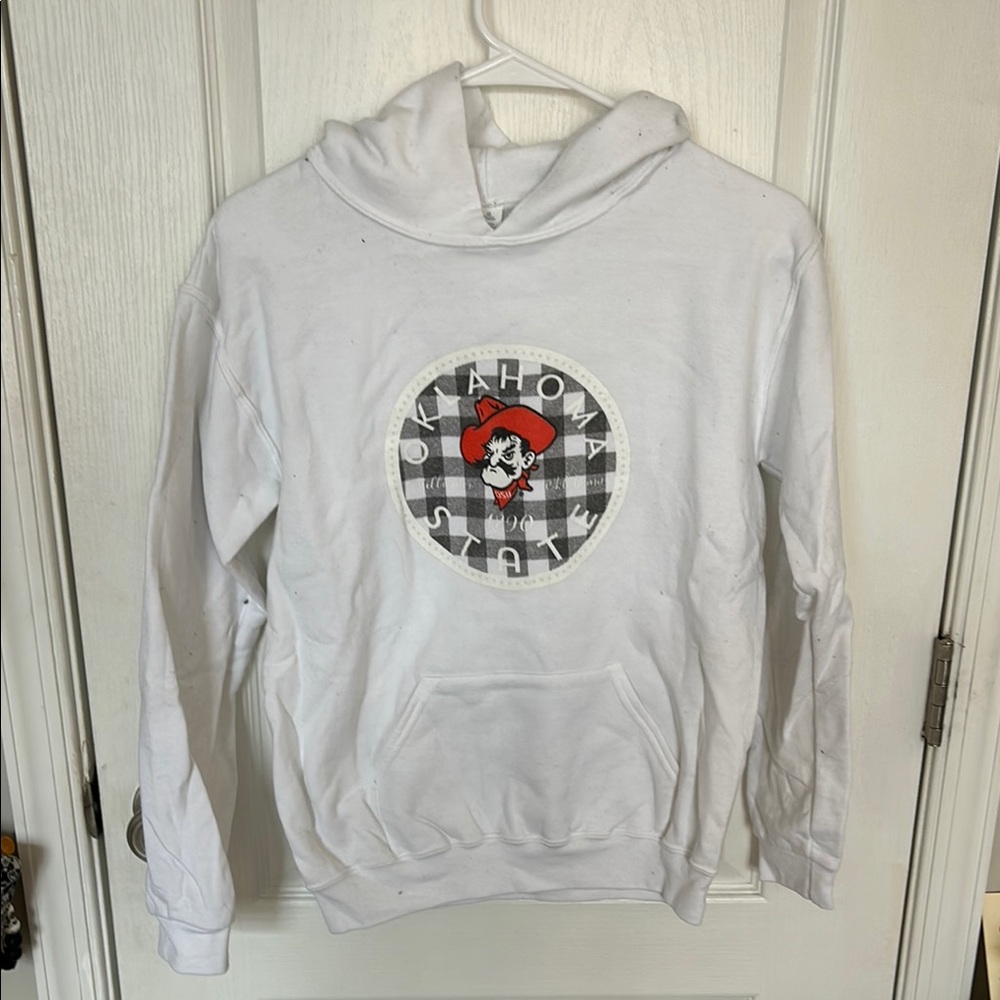 Oklahoma State White Hoodie